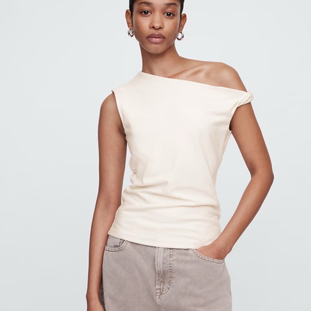 GAP Factory Sleeveless One-Shoulder Top